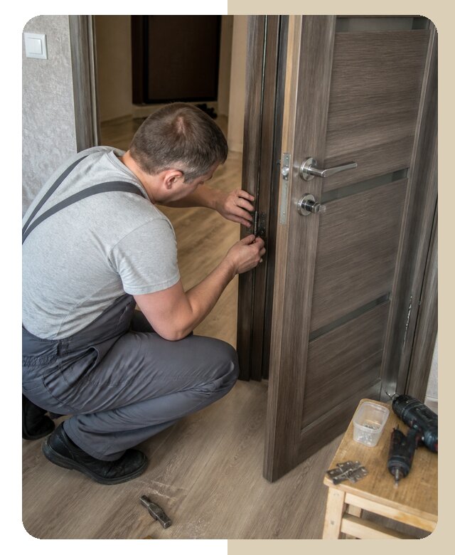 Замена дверных петель в Каменке по цене от 2529 р. | Дверной